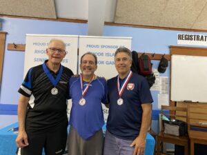 Men’s Singles  70-74; Chuck Cavicchio-gold; Larry Selvin bronze; Dan D’Amore, silver